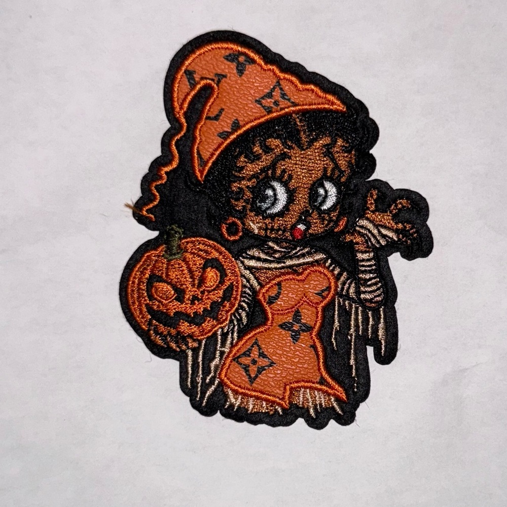 Halloween Witch Costume Iron on Patch
